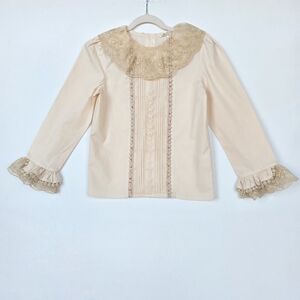Elegant Kids Blouse with Lace Details